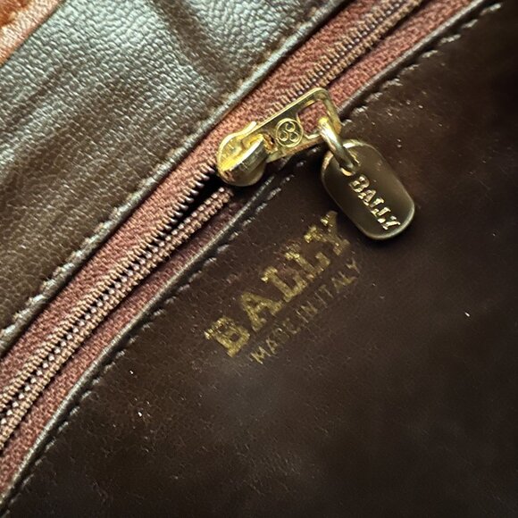 Bally Brown Leather and PVC Crossbody, Vintage, EUC - Picture 12 of 14